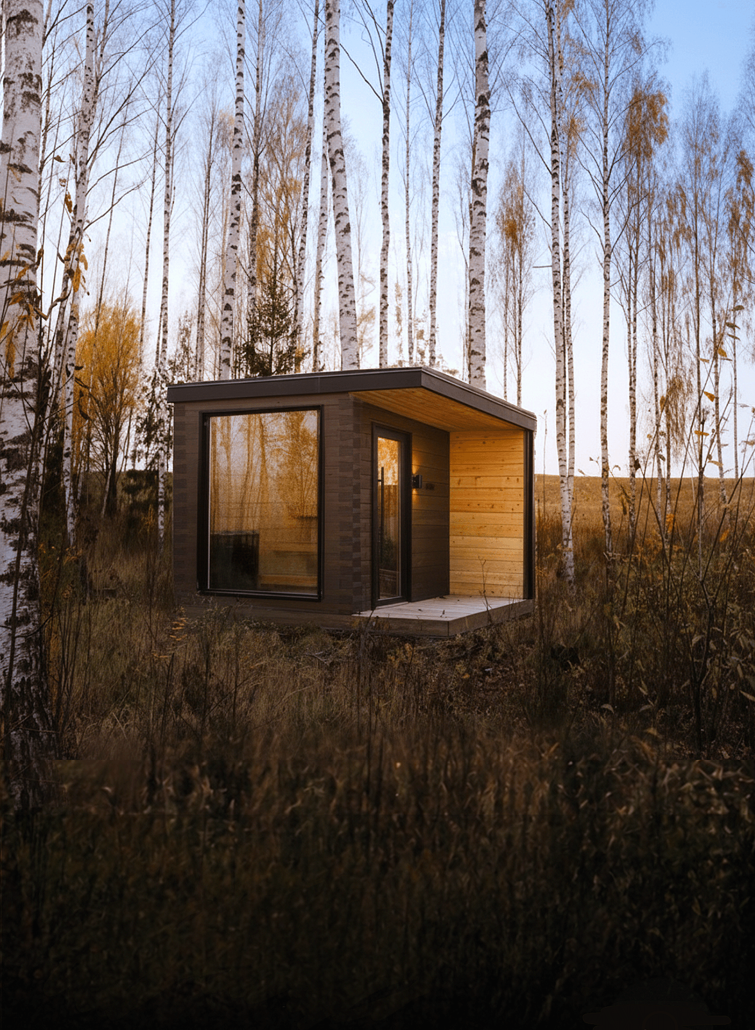 Åland Sauna in birch forest